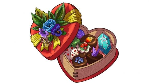 Dnd Beyond Free Valentines Adventure Box of Fey Chocolates Illustration