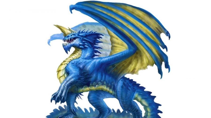 dnd dragons blue dragon illustration