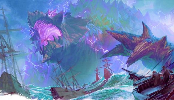 DnD Dragons of Stormwreck Isle teaser Dragon Turtle illustration