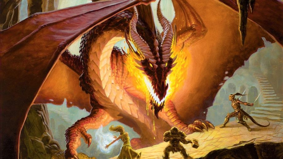 dnd dragons red dragon illustration