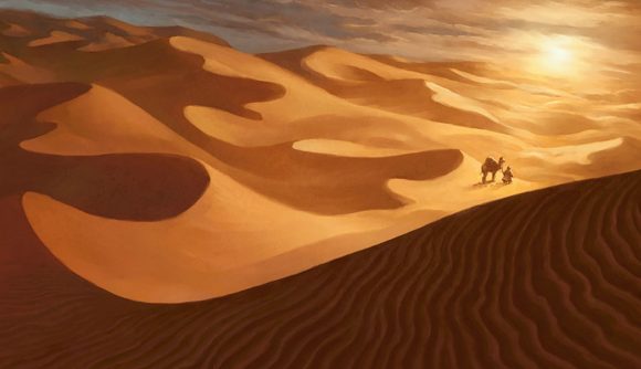 Desert artwork from Magic: the Gathering plane Rabiah