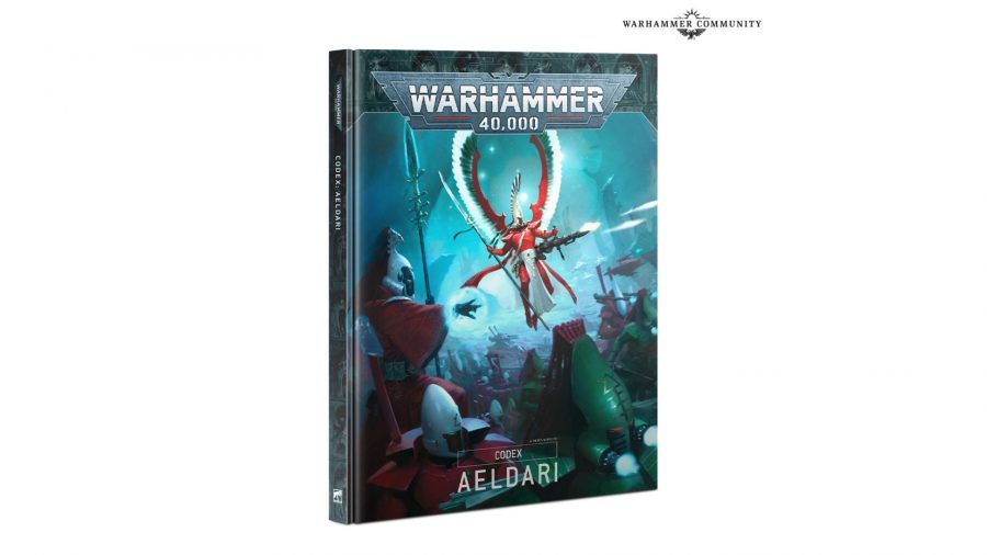 Warhammer 40k Eldar and Tyranids codexes coming next - Warhammer Community photo showing the new Eldar codex cover art