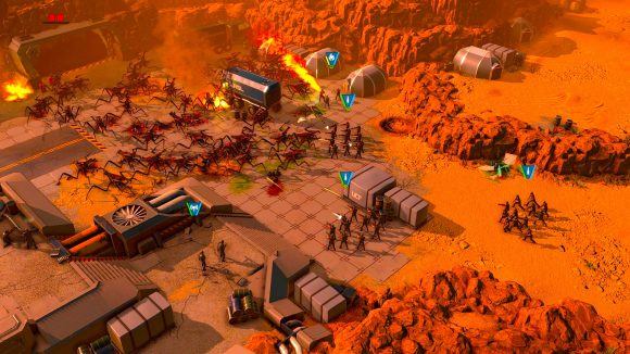 Starship Troopers Terran Command delayed - gameplay screenshots, sci-fi battle on red planet