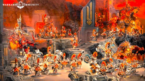 Warhammer Age of Sigmar Battletome Fyreslayers Fierce Counter-attack update Fyreslayer army promo photo