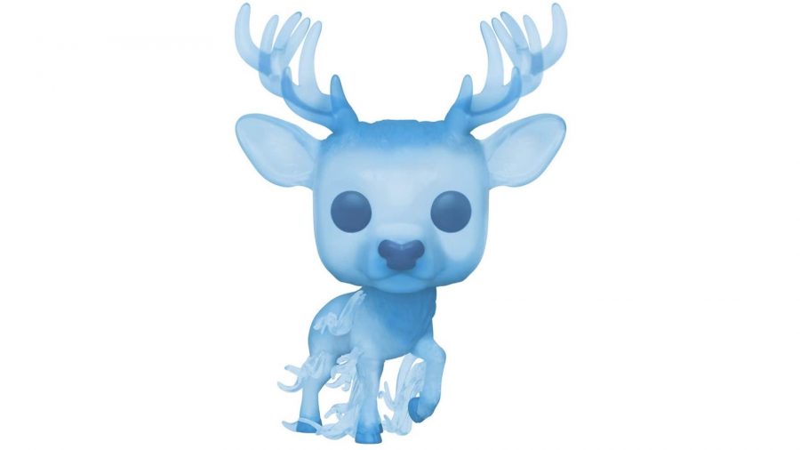 A Harry Potter Funko Pop of Harry Potter's Stag-shaped Patronus