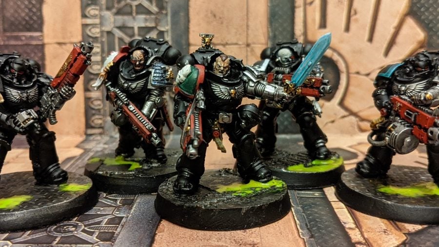 Warhammer 40k Deathwatch army guide - author photo showing a Deathwatch Kill Team of Primaris Space Marines