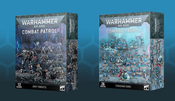 Warhammer 40k the Thousand Sons and Grey Knights Combat Patrol boxes