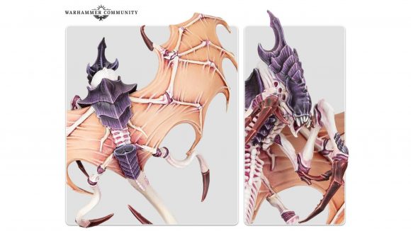 Warhammer 40k Tyranids Parasite of Mortrex model - Warhammer Community photo showing the new Parasite of Mortrex from close up angles