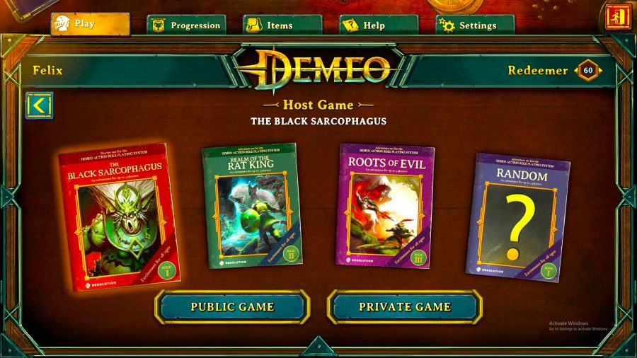 Demeo PC Edition - adventures, roleplaying books