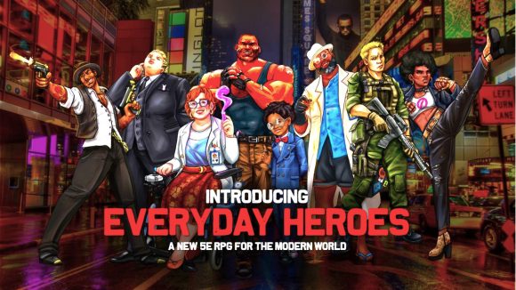 Everyday Heroes - character ensemble and logo