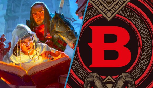 Hasbro acquires D&D Beyond - D&D Beyond logo and adventurers reading