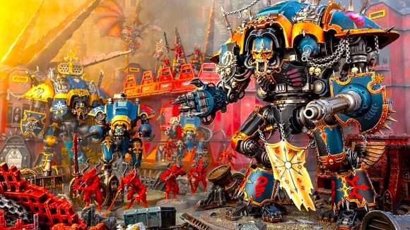 Warhammer 40k War Zone Nachmund Rift War - Chaos Knights minis