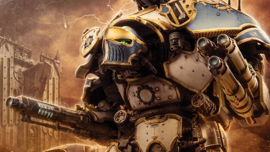 Warhammer titans guide - Warhammer Community artwork showing a Nemesis class titan