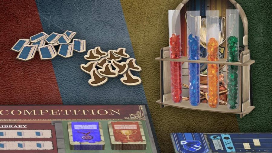 Harry Potter board games: the front cover of the Harry potter board game House Cup Competition