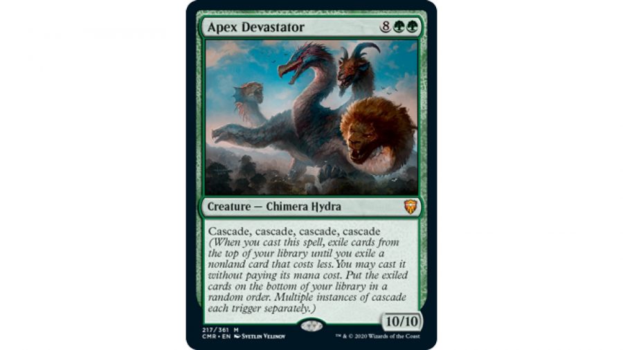 MTG cascade: The Magic card Apex Devastator
