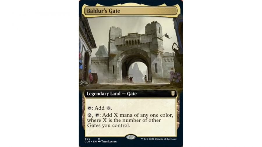 mtg commander legends battle for baldur's gate: the mtg card baldur's gate