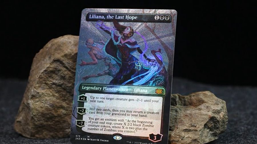 Magic The Gathering Double Masters 2022 release date cards Liliana the Last hope textured foil