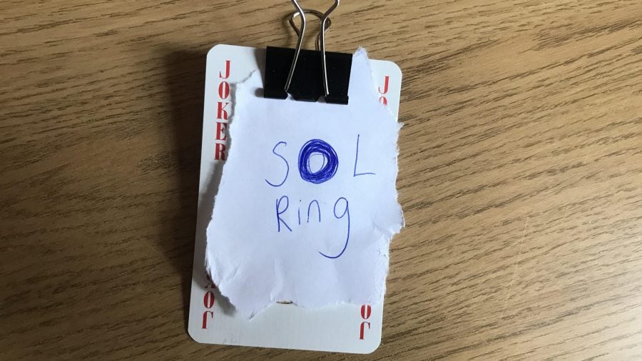 Magic the Gathering proxies: An extremely crude Sol Ring proxy