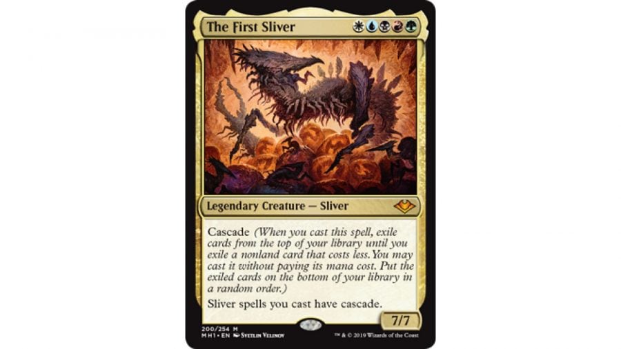 Magic The Gathering slivers - The MTG card The First Sliver