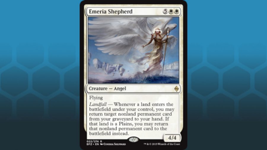MTG angels guide - Wizards of the Coast card art for Emeria Shepherd