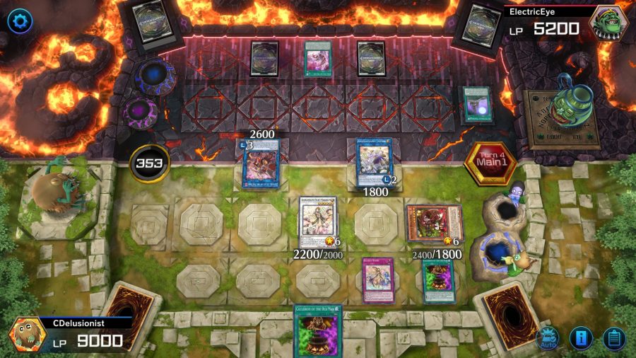Play Yugioh online - master duel or duel links - Konami screenshot from Master Duel showing a typical match in-game