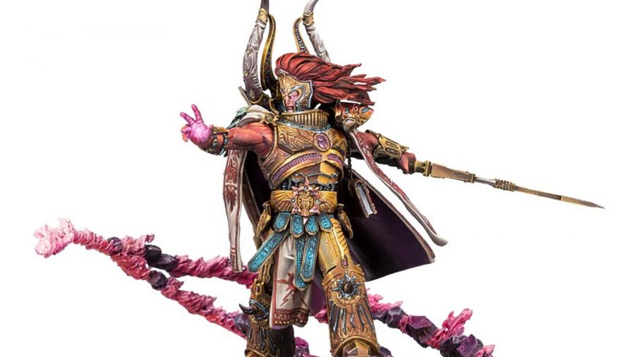 Warhammer 40k Magnus the Red guide - Games Workshop photo of the Forge World Primarchs series model of Magnus for the Horus Heresy