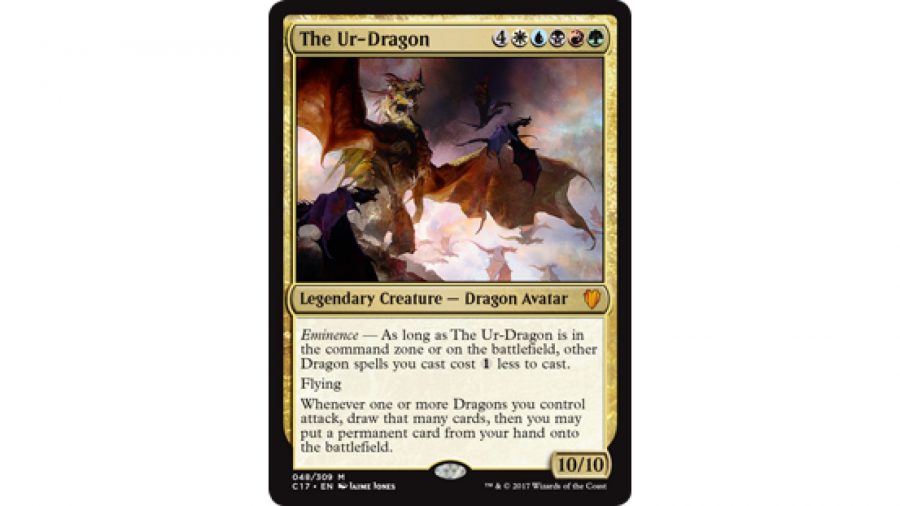 Magic the Gathering dragons: The MTG dragon card The Ur-Dragon