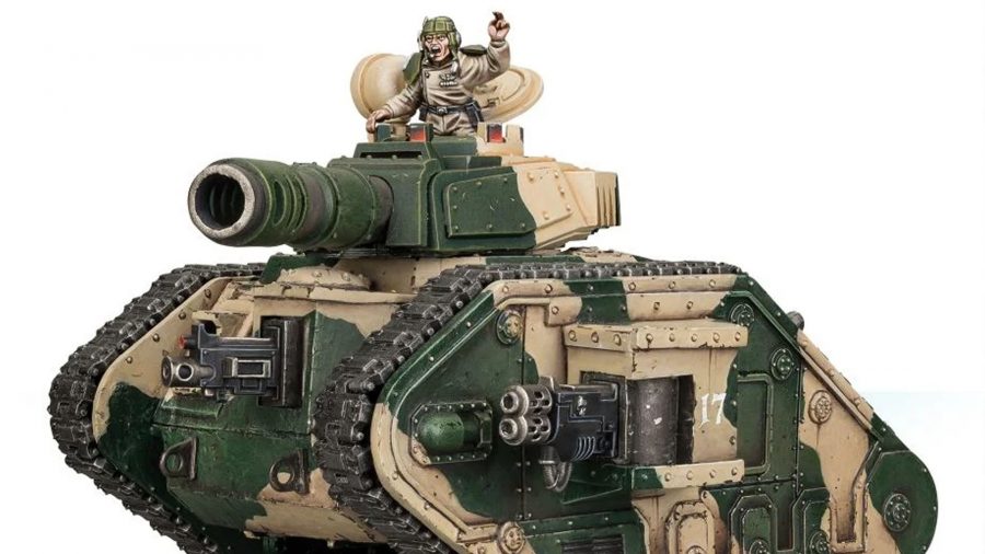 Warhammer 40k Leman Russ primarch guide - Games Workshop photo of the Leman Russ battle tank model for the Astra Militarum