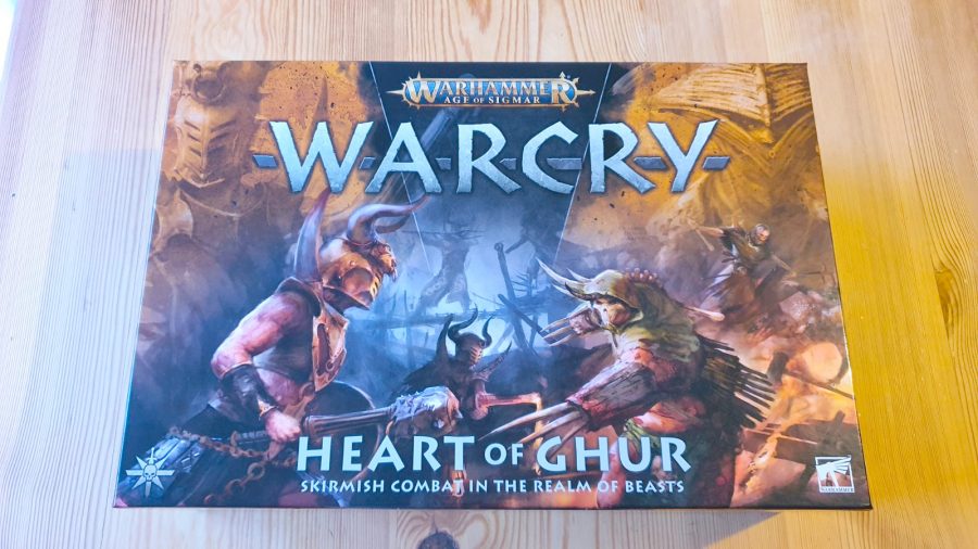 Warhammer Age of Sigmar Warcry: Heart of Ghur review - author photo showing the Heart of Ghur front box art